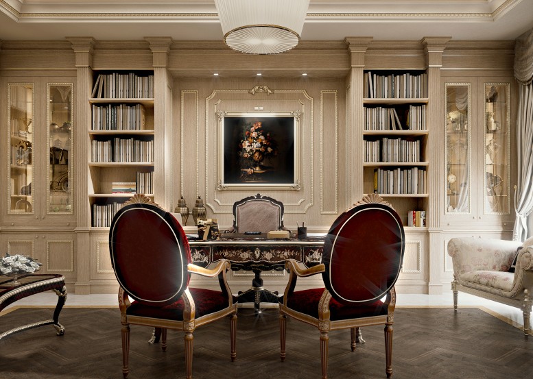 Dressing room — Baccarat chandelier