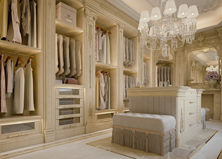 Walk-in dressing room