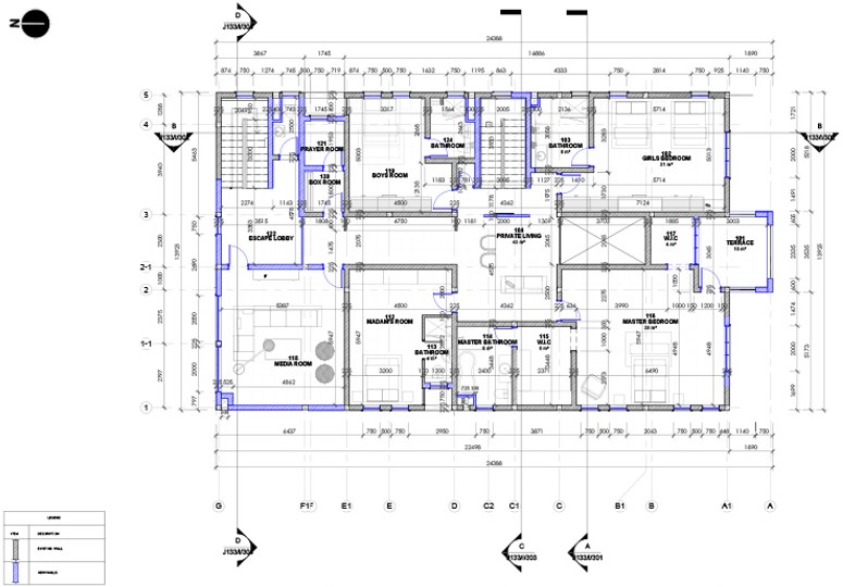 Proposed first floor layout