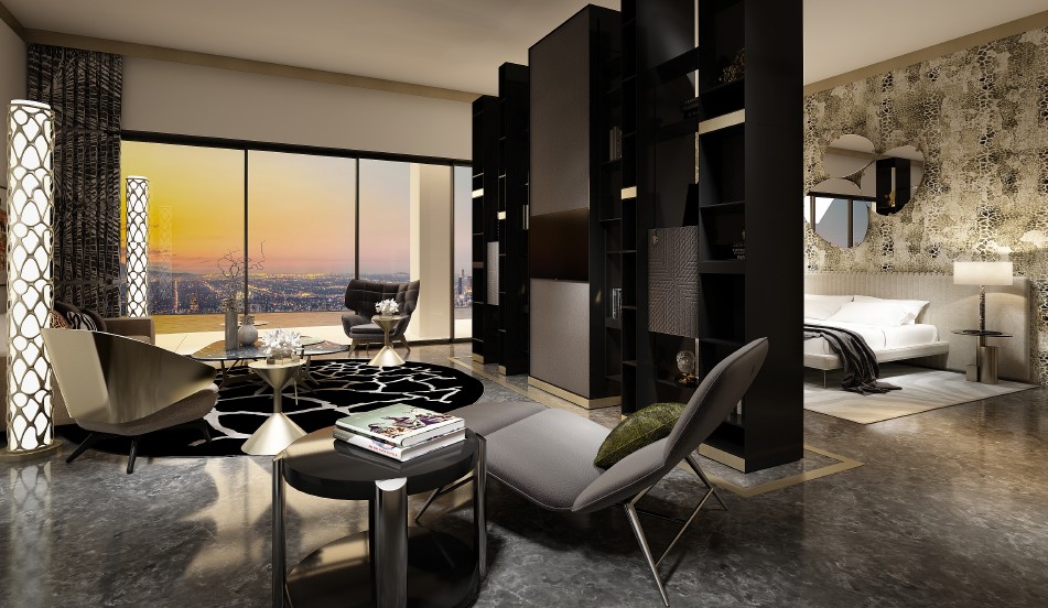 New York penthouse — detail view