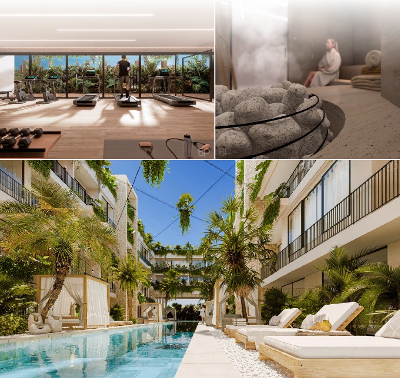 OKOM — sky pool, fitness centre, steam room