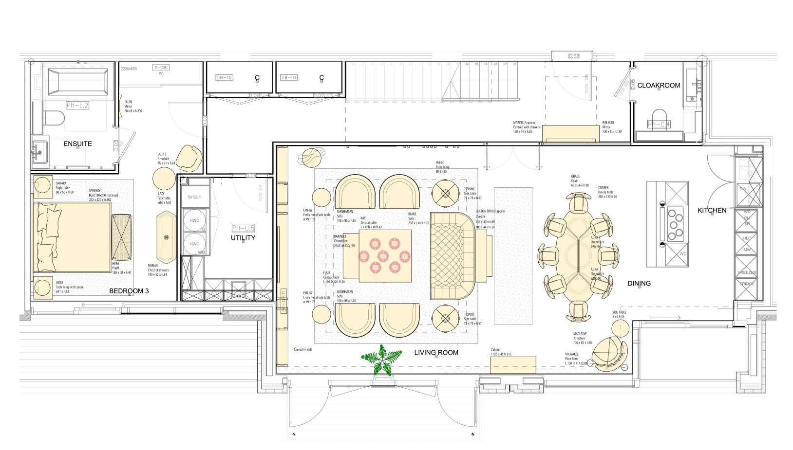 St. George Penthouse — floor plan